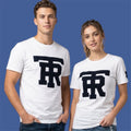 $79 TRUE RELIGION White UNIVERSITY OF TR Short Sleeve Applique Graphic T-shirt