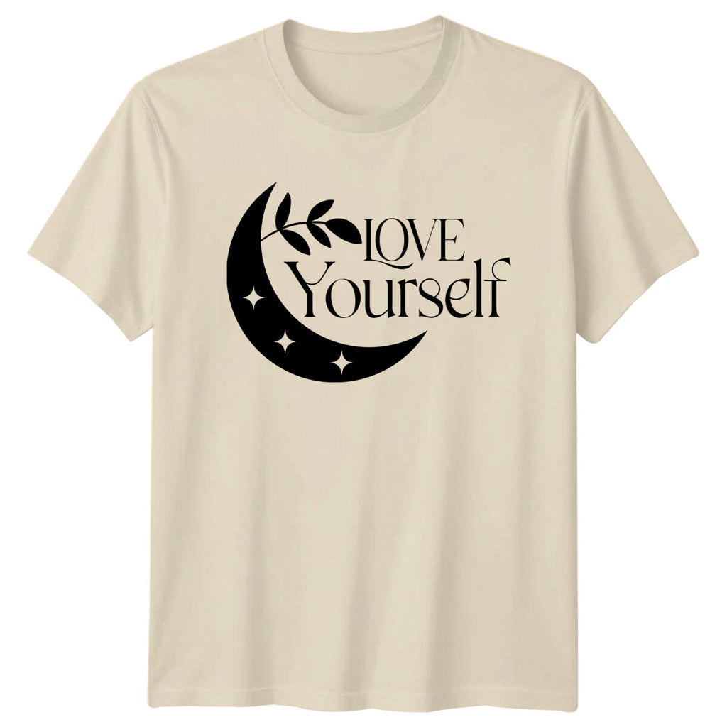 Love Yourself Moon Stars Boho Nature T-Shirt