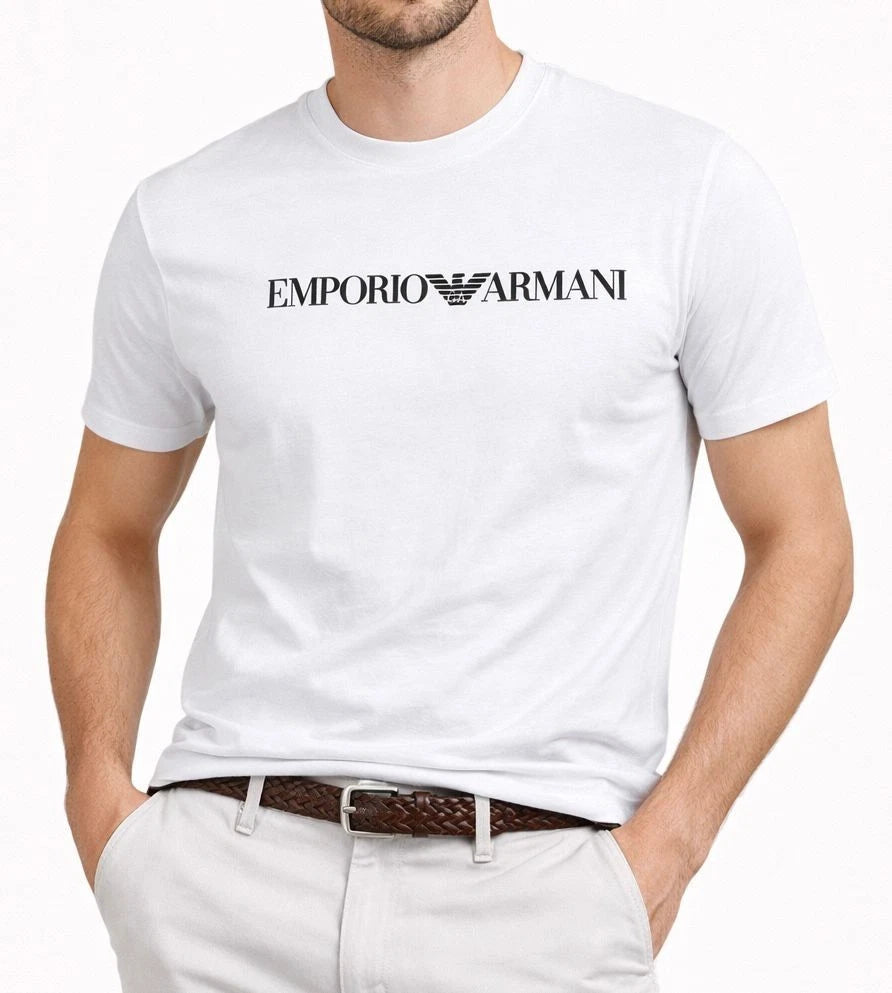 Men's Emporio Armani EA short sleeve crew neck Cotton T-Shirt