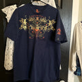 Vintage Y2K DA Shirt Mens XL Navy Blue RESPECT MY Demeanor NYC  Grunge