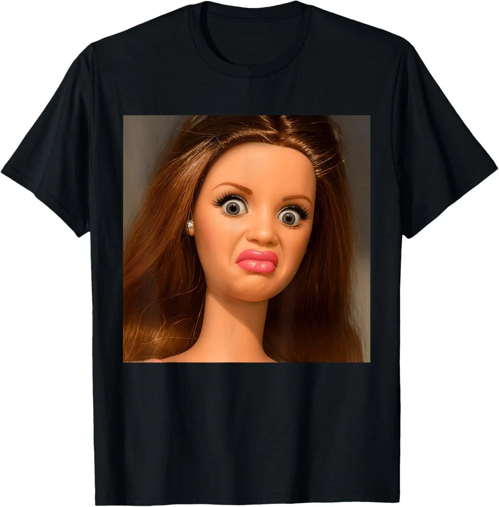 Funny Doll Face Meme Disgusting T-Shirt unisex T-Shirt