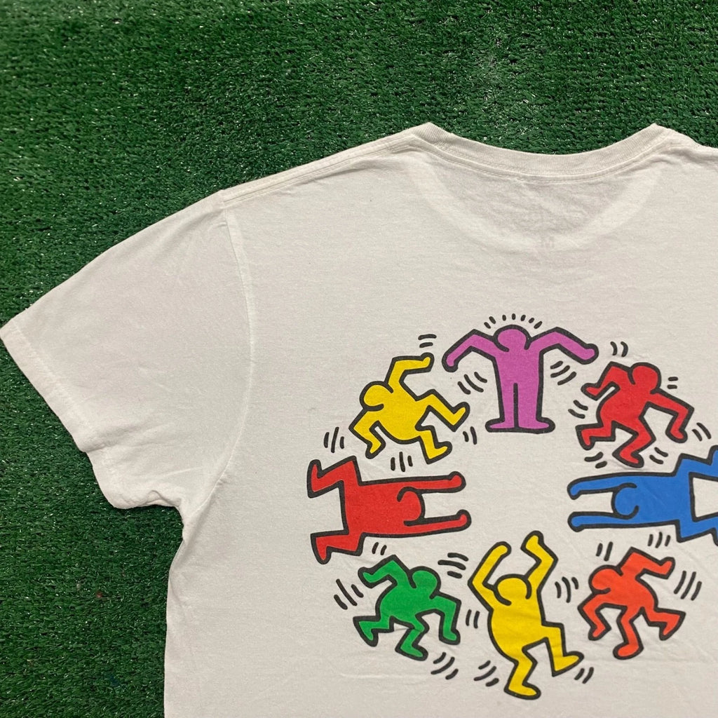 Keith Haring Circle of Unity T-Shirt White Modern LGBTQ Pop Art Artist Graffiti