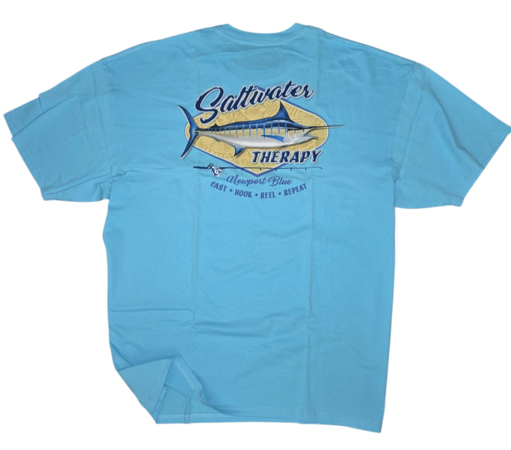 Men's Tee T Shirt-Newport Blue -Board Meeting- Coast To Coast-Size 2XL - NEW