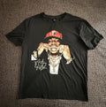 Romwe Street Wear Active Lifestyle Graphic Print Black T Shirt  Men’s XL