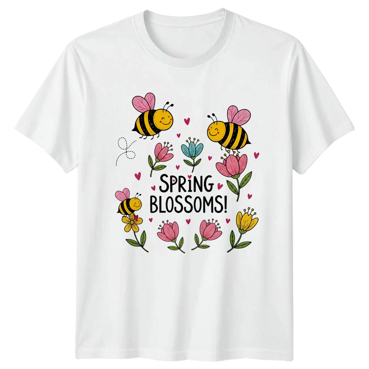 Spring Blossoms T-Shirt Spring Insect Gift For Him And Her
