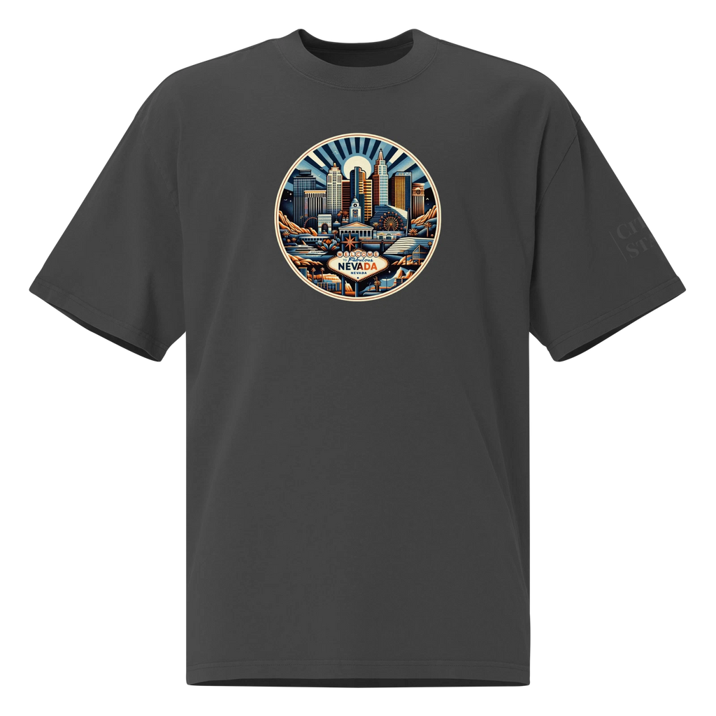 Oversized faded t-shirt (NEVADA)