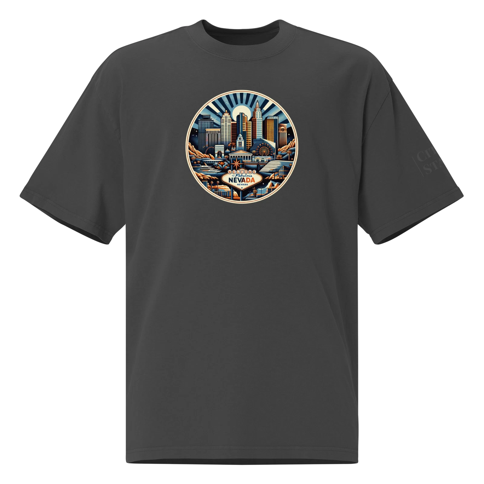 Oversized faded t-shirt (NEVADA)