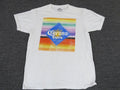 Corona Extra Shirt Mens Large White Short Sleeve Crew Neck Cotton Pullover