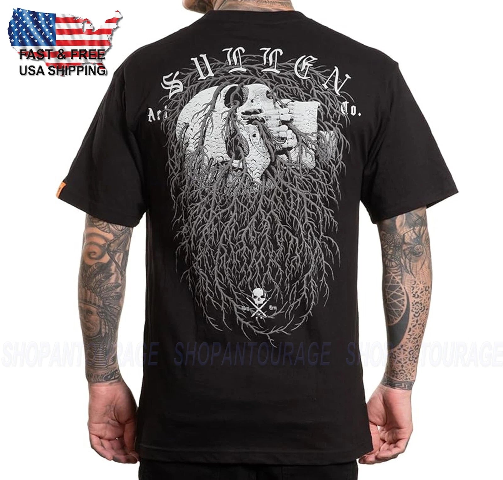 Sullen Art Collective Rooted Standard Fit SCM7028 New Short Sleeve Men`s T-shirt