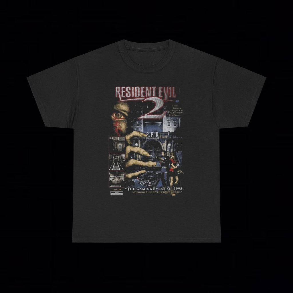 Resident Evil 2 1998 T Shirt Capcom grunge y2k emo goth tapout amity affliction