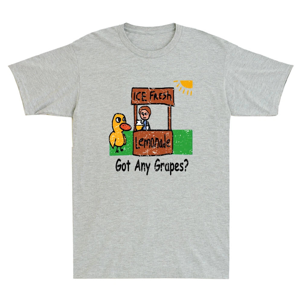 Ice Fresh Lemonade Got Any Grapes Duck Funny Quote Graphic Vintage Men's T-Shirt