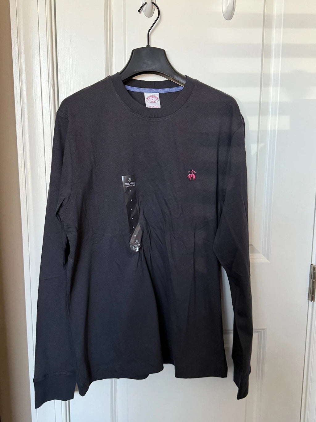 Brooks Brothers Navy / Red Long Sleeve Crewneck Tee T-Shirt  Choose Your Size