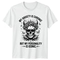 My Anxiety Is Chronic But T-Shirt Goth Aesthetic Anxiety Humor