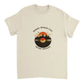 Minimalist Retro Vinyl Vibes Graphic Tee – Vintage Music Aesthetic Shirt