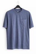 EX M*S Mens Blue Short Sleeve Relaxed Fit Cotton Garment Dyed Top Sizes XS-3XL