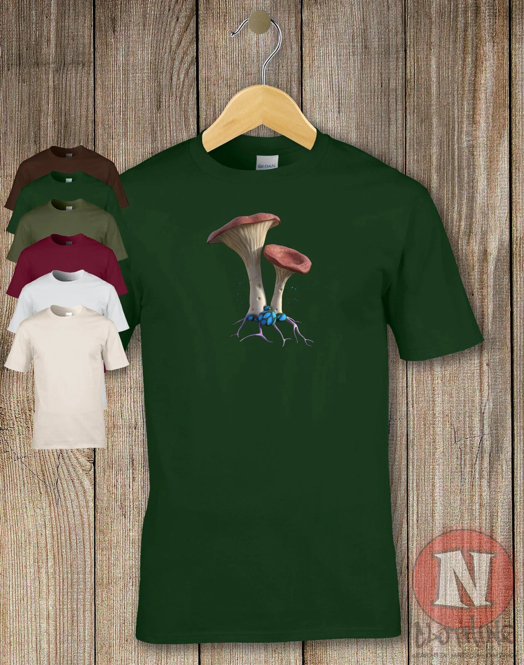 Fancy Mushroom T-Shirt Aesthetic Nature Large Outdoor Graphic Print