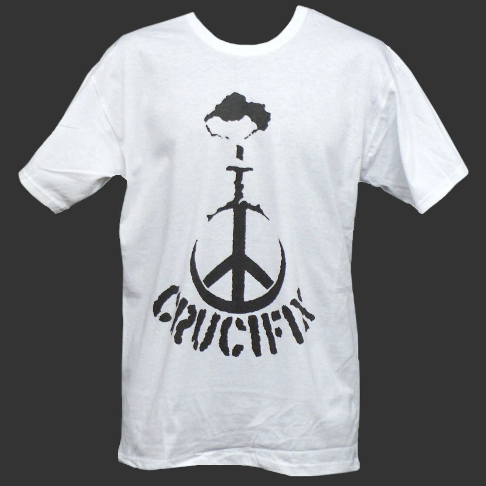 CRUCIFIX CRUST HARDCORE PUNK ROCK T-SHIRT unisex S-3XL