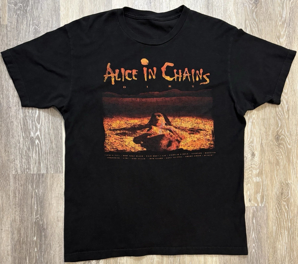 Alice in Chains Dirt T-Shirt Size Large 90s Grunge Album Art Track List