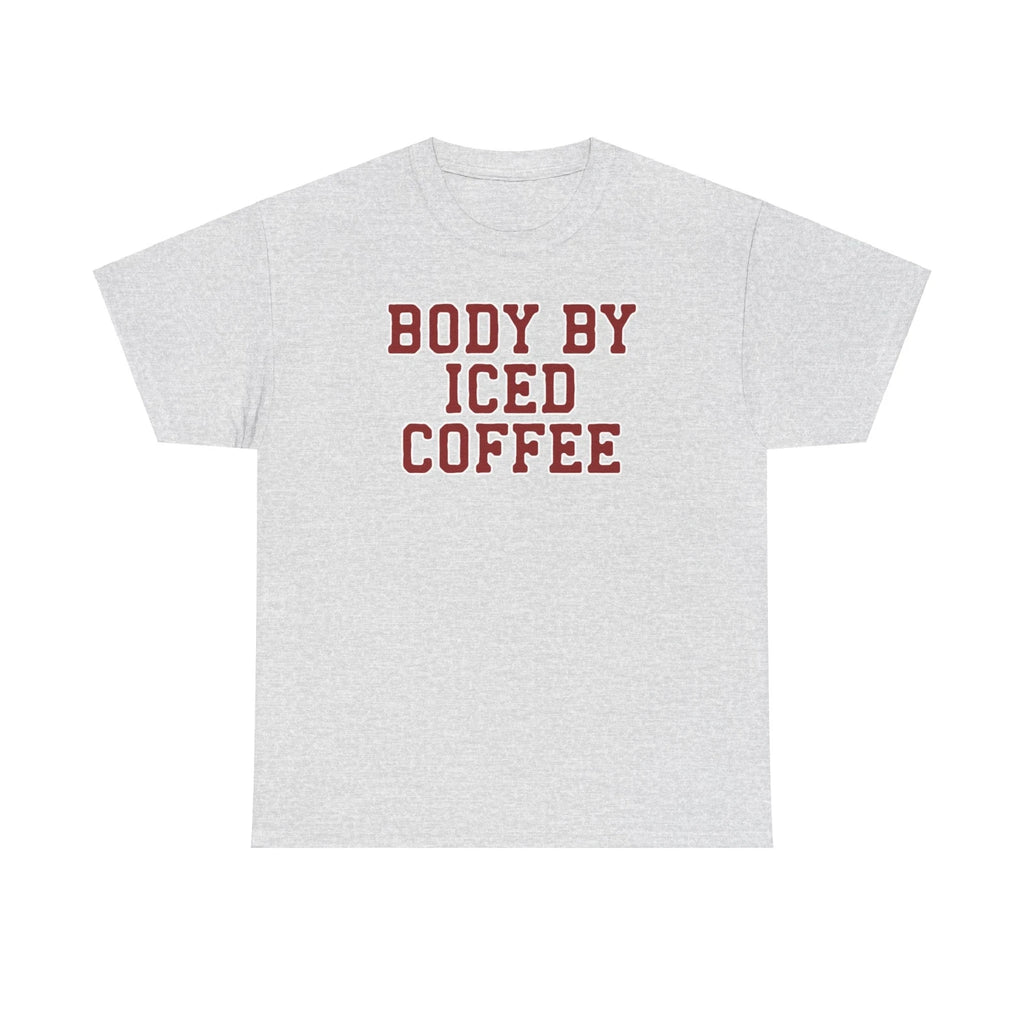 Iced Coffee Shirt Gifts Tshirt Tee Crew Neck Short Sleeve