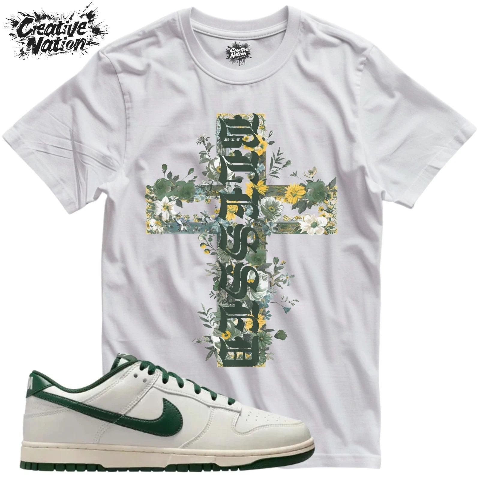 Shirt To Match Dunk Low Retro Sail Fir Unisex Tee Blessed Shirt