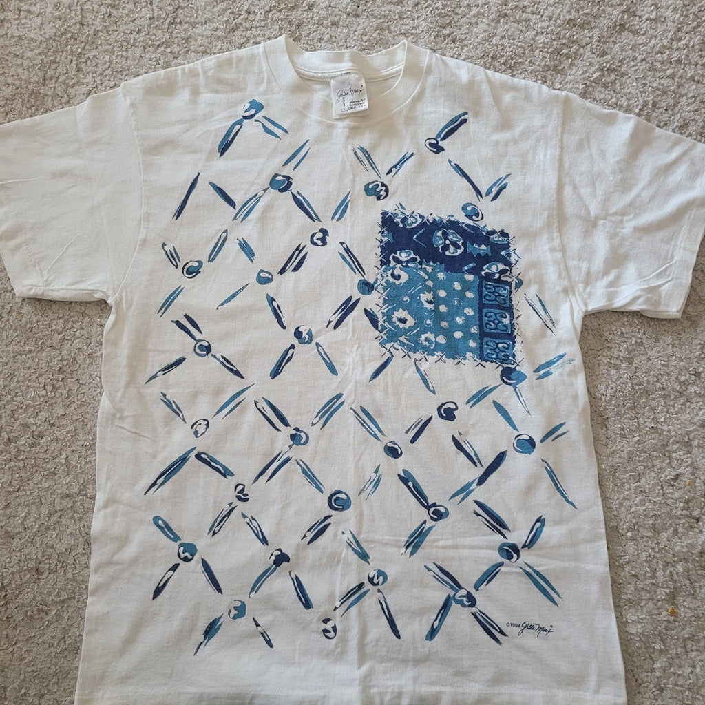 Vintage 1994 Jibbe May Artist T-Shirt Deadstock Made USA Wearable Art Tee