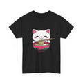 RAMEN KITTY CAT ART TEE TSHIRT FUN KAWAII GIFT MEN WOMEN TEEN JAPAN STREET SHIRT