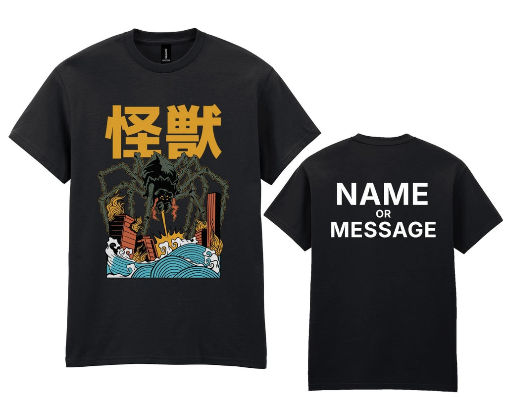 Kaiju Japanese Monster T-Shirt – Spider Creature Graphic Tee – Anime Style Gift
