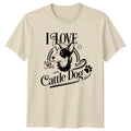 I Love My Cattle Dog T-Shirt Cute Australian Heeler Dog Tee