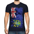 Pitcairn Isole Grunge Bandiera T-Shirt Maglia Regalo Abbigliamento Camicia