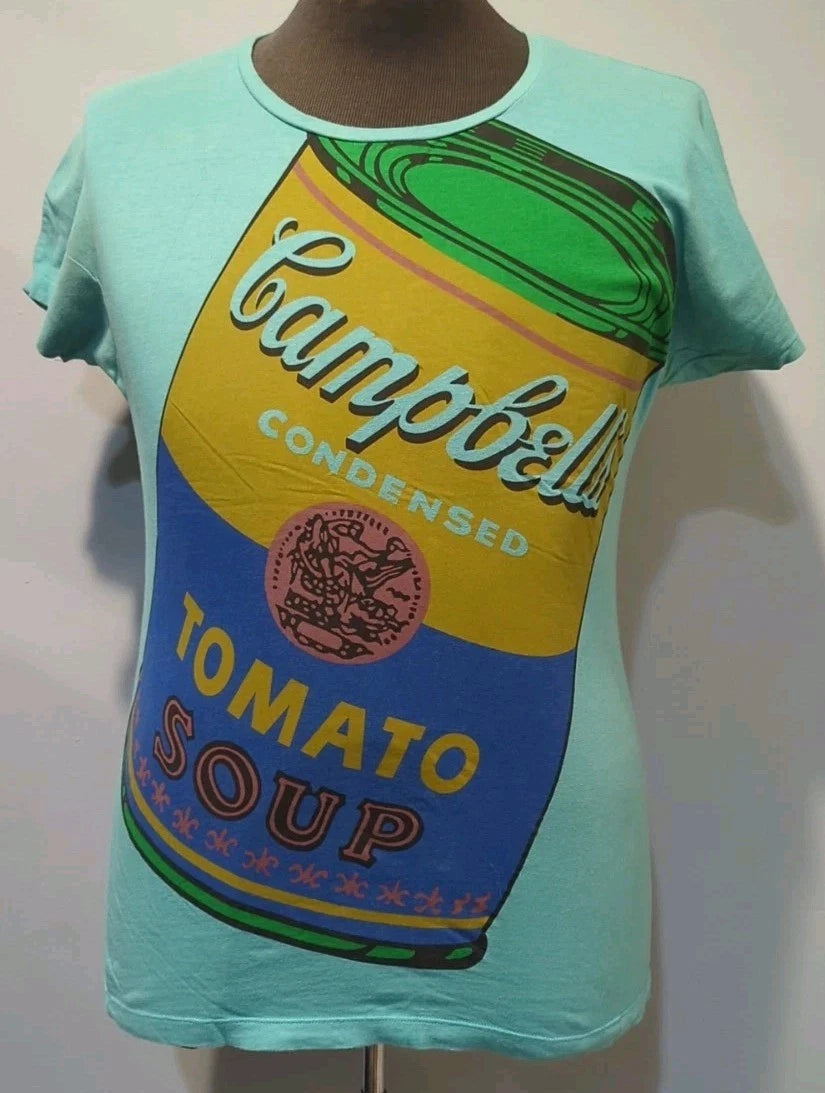 Rare Uniqlo Andy Warhol Pop Art Campbell Soup Can T-Shirt Size Small