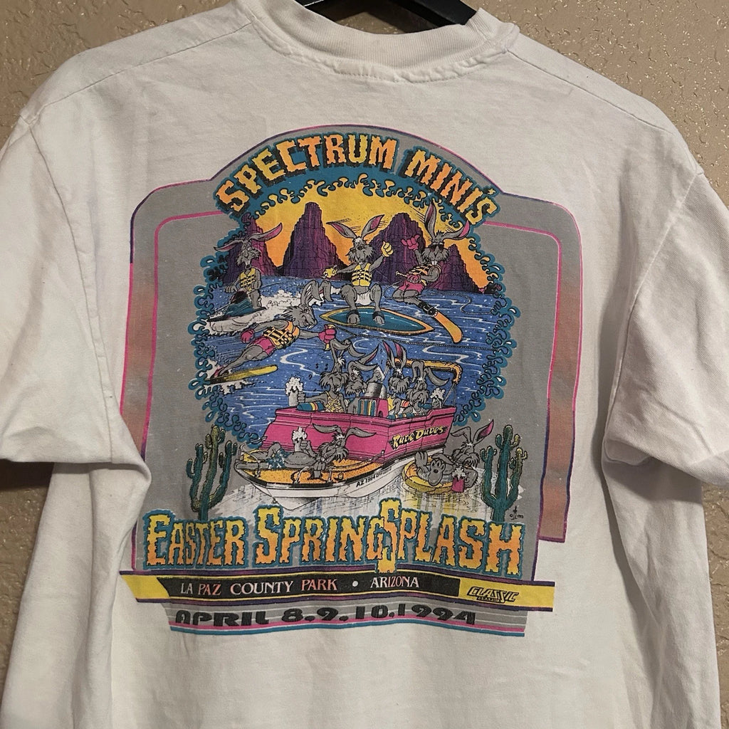 Vintage Spectrum Minis Truck Easter Spring Splash Arizona Car Show T-shirt Large