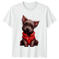Cute Dog Hoodie Animals Dogs Mens T-Shirt Womens Tee Graphic Unisex Top