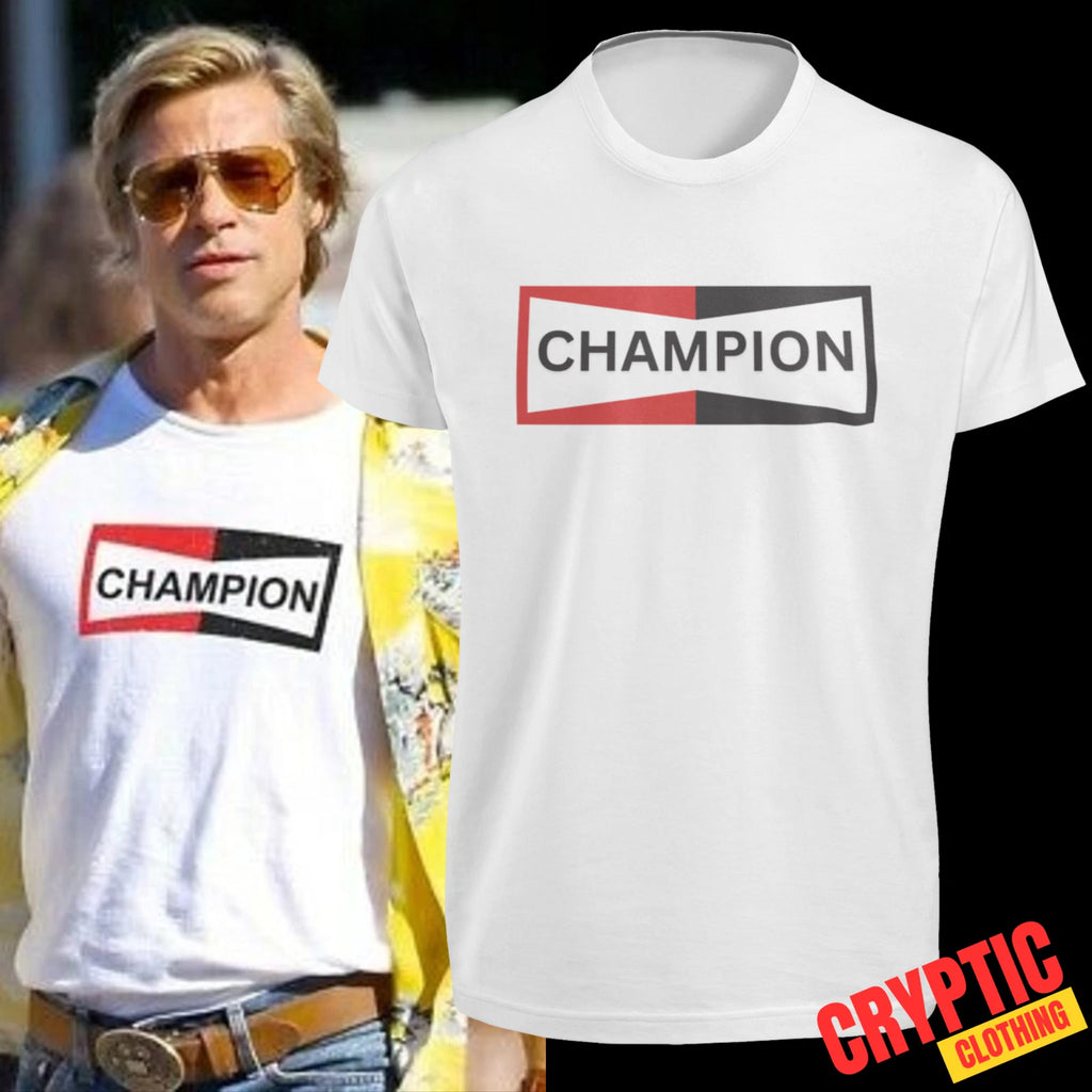 Brad Pitt Champion T-SHIRT Cliff Booth Once Upon a Time In Hollywood Unisex TEE