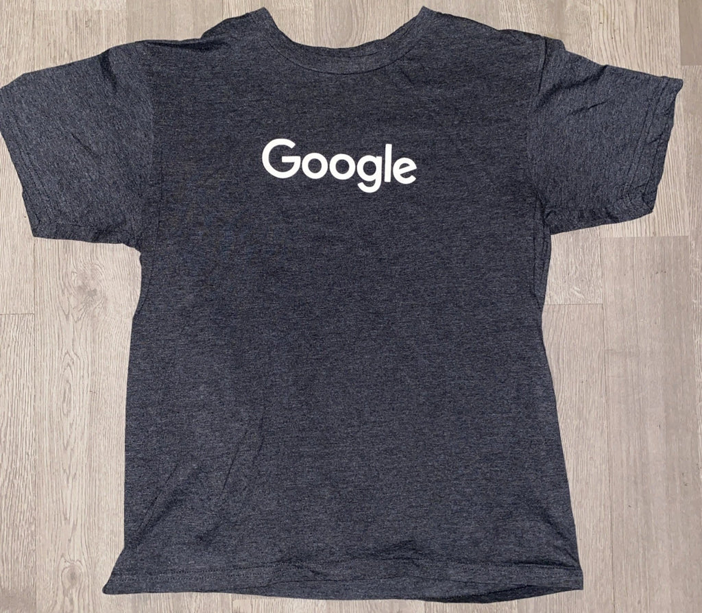 GOOGLE T-Shirt MEDIUM Gray Build for Everyone Straight Cut Tee Pixel