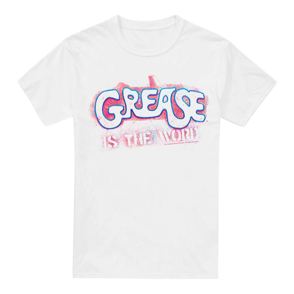Grease Grease Is The Word T-Shirt S-2XL, White