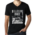 Men's Graphic T-Shirt V Neck Vintage Aged to Perfection 1967 – Millésime Vieilli