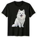 Cute White Dog Breed Pet Portrait Style Animal Lover T-Shirt
