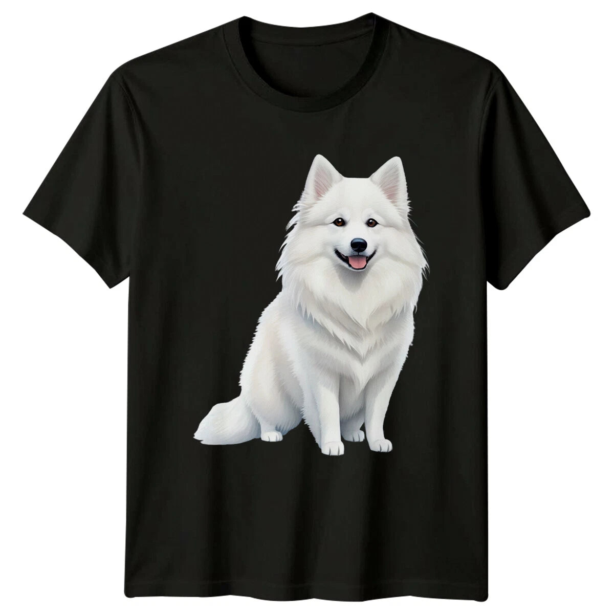 Cute White Dog Breed Pet Portrait Style Animal Lover T-Shirt