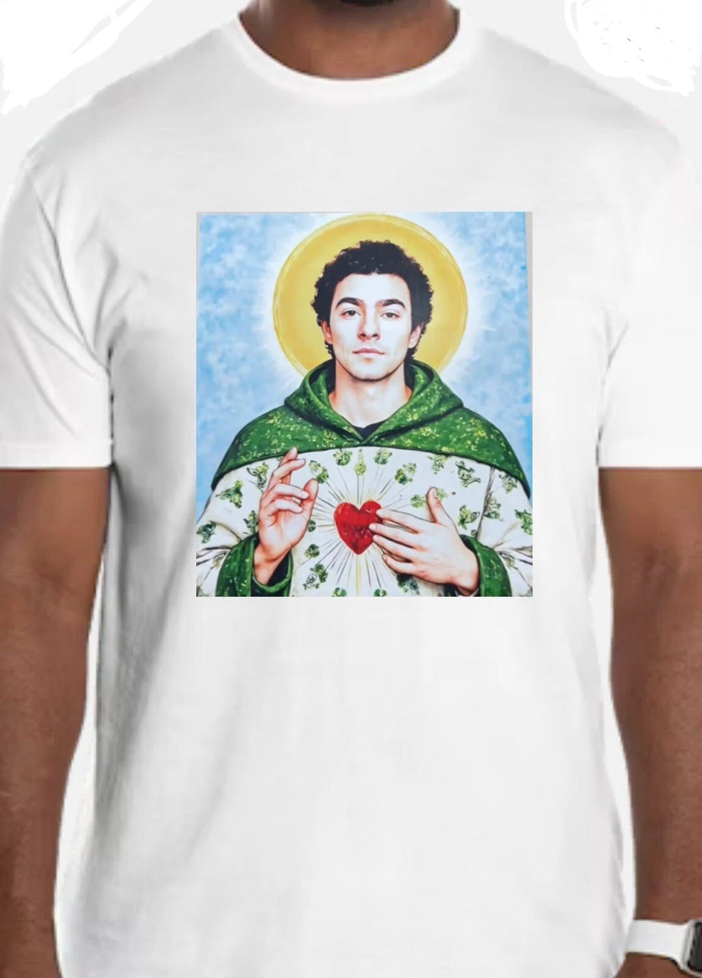 Saint LUIGI MANGIONE T-SHIRT  BEAUTIFUL GRAPHICS! THE ORIGINAL DESIGN! TEE SHIRT