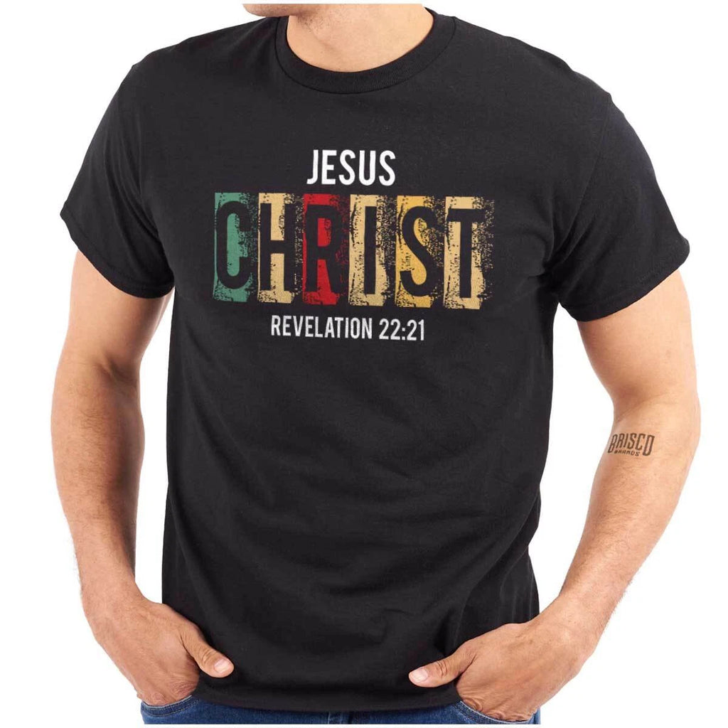 Cool Christian Faith Jesus Christ Revelation Womens or Mens Crewneck T Shirt Tee