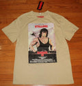 Men's RAMBO III Graphic Tee SYLVESTER STALLONE Sandy Brown T-Shirt XL *1N