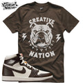 Shirt To Match 1 High OG Light Madder Root Unisex Tee Sneaker Shirt Dog Shirt