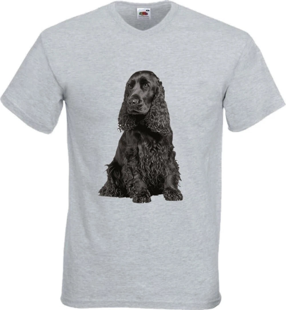Cocker Spaniel Dog Black Pet Family Novelty T Shirt Various Colours And Sizes