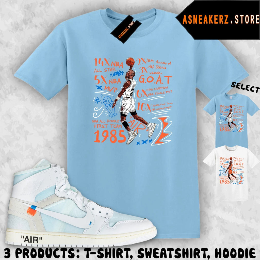 Shirt To Match V.A.A. AJ 1 High Alaska 2026 Sneaker Matching Tee MJ 23 Accolades