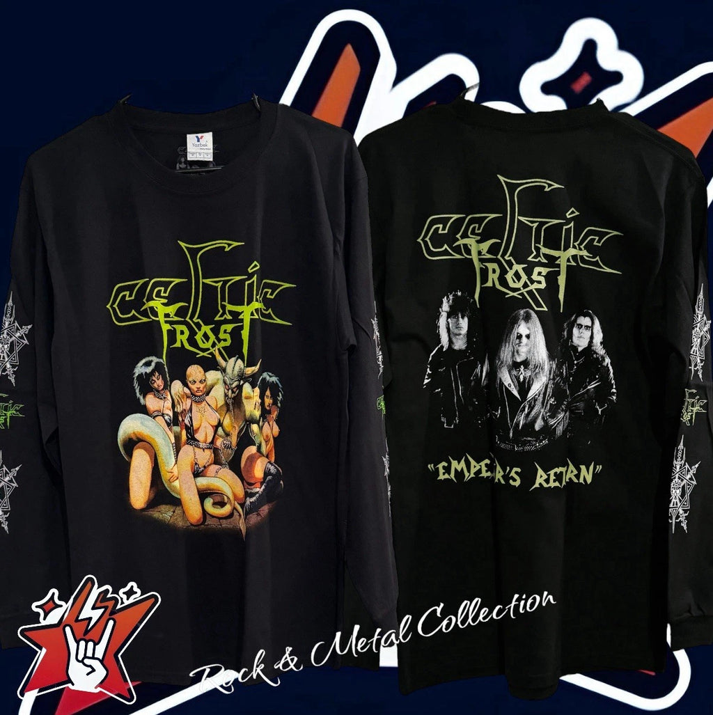 Celtic Frost  T-Shirt New Size Short and Long Sleeve  Bathory Emperor Hellhammer