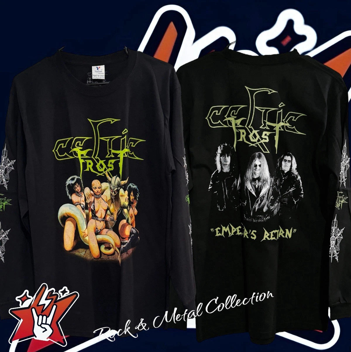 Celtic Frost  T-Shirt New Size Short and Long Sleeve  Bathory Emperor Hellhammer