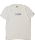 TOMMY HILFIGER Mens Graphic T-Shirt Top Large White Cotton NQ03