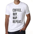 ULTRABASIC men's coffee t-shirt buy nap repeat coffee buy nap repeat