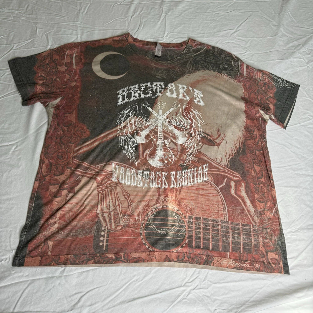 Gary Kroman Grateful Dead Serenade Hector’s Woodstock Reunion Skeleton Shirt XXL