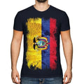 ECUADOR GRUNGE FLAG MENS T-SHIRT TEE TOP ECUADORIAN SHIRT FOOTBALL JERSEY GIFT